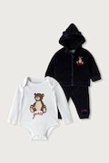 Guess komplet dresowy niemowlęcy z bawełną granatowy H6BG10 K6029