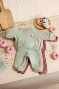 Mayoral Newborn tepláková súprava dojčenská bavlnená zelená 2607