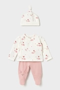 Mayoral Newborn комплект для немовлят бавовняний з еластаном рожевий 2517