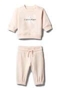 Calvin Klein Jeans komplet dresowy dziecięcy z bawełną różowy LV1CKTJI13