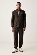 EA7 Emporio Armani σετ φόρμας ανδρικό βαμβακερό καφέ AF21822.7M002236