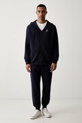 Puma komplet dresowy męski bawełniany Essentials Elevated granatowy 695216