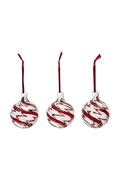 Broste Copenhagen zestaw bombek choinkowych ze szkła 3-pack 42768090