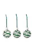 Broste Copenhagen zestaw bombek choinkowych ze szkła 3-pack 42768088