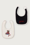 Guess śliniak niemowlęcy bawełniany 2-pack czarny H6YZ23 K6481
