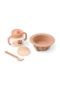 Liewood zestaw naczyń dziecięcy Becket Tableware Set różowy LW21192