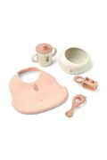 Liewood zestaw naczyń dziecięcy Mileah Baby Mealtime Set różowy LW20421