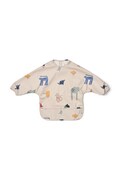 Liewood śliniak dziecięcy Merle Printed Cape Bib beżowy LW18136