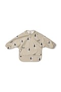 Liewood śliniak dziecięcy Merle Printed Cape Bib szary LW18136