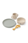 Liewood zestaw naczyń dziecięcy Vivi Printed Tableware Set beżowy LW15135