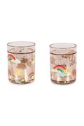 Konges Sløjd σετ κούπες παιδικές 2 PACK GLITTER CUPS ροζ KS105837