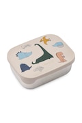 Liewood uzsonnásdoboz gyerek Arthur Printed Lunchbox bézs LW14982
