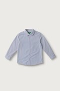 United Colors of Benetton koszula dziecięca bawełniana niebieska w paski 51UAGQ03F