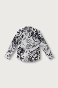 Guess koszula dziecięca z bawełną biała L6BH01 W4106