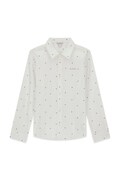 Guess koszula dziecięca z bawełną biała L6BH01 W4106