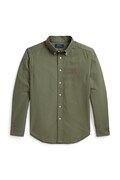 Polo Ralph Lauren oxford košulja za djecu od pamuka zelena 323858909501