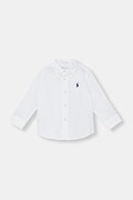 Polo Ralph Lauren сорочка для немовлят бавовняна біла однотонна 320952199002