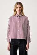 Weekend Max Mara košulja za žene od pamuka WKDOVATTA bordo bez uzorka 2625116052
