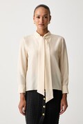 Marella bluza za žene od svile MLSKABALA bež bez uzorka 2623116084200