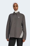 adidas Originals koszula damska bawełniana szara gładka KR9110