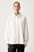 adidas Originals koszula damska bawełniana biała logo KR7079