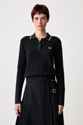 Fred Perry sweter damski bawełniany granatowy K3126