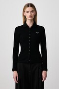 Fred Perry koszula damska z bawełną czarna gładka G3163