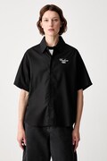 Carhartt WIP W  S/S Travon koszula z lyocellem męska czarna I036794