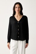 Marciano by Guess koszula damska z wiskozą HADIL czarna monogram G6YH17 W3248