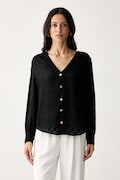 Marciano by Guess koszula damska z wiskozą HADIL czarna monogram G6YH17 W3248