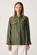Marciano by Guess koszula damska z wiskozą NORI zielona G6YH12 W3138