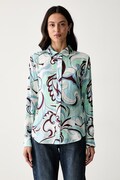 Marciano by Guess koszula damska z wiskozy MELISSA niebieska G6YH09 W3667