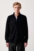 rag & bone koszula męska z wełną czarna gładka RVC026FSMWO