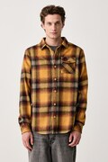 Hurley koszula męska żółta w kratkę MVSEU00010