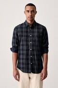 Guess košulja za muškarce od pamuka mornarsko plava bez uzorka M6BH35 W4284