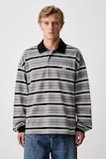 Carhartt WIP Devitt Rugby Shirt longsleeve męski bawełniany szary I037117