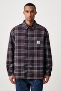 Carhartt WIP Baird Shirt Jac kurtka koszulowa bawełniana męska brązowa I037142