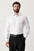 Karl Lagerfeld koszula męska z bawełną biała gładka 564611.605100