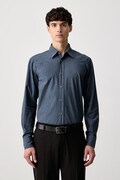 BOSS Orange košulja za muškarce od pamuka s elastanom Relegant_6_M mornarsko plava bez uzorka 50569606
