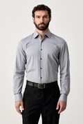 BOSS koszula męska bawełniana H-HANK-K-C1-261 niebieska gładka 50571485