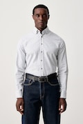 Hackett London koszula męska bawełniana niebieska HM3010854