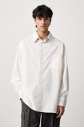 MM6 Maison Margiela koszula męska bawełniana biała gładka SH0DT0051-M35256