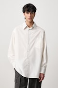 MM6 Maison Margiela koszula bawełniana męska biała gładka SH0DT0051-M35256