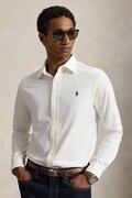 Polo Ralph Lauren koszula męska z bawełną biała gładka 710B26145