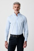 Tommy Hilfiger πουκάμισο ανδρικό βαμβακερό μπλε απλό MW0MW44570