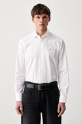 Tommy Hilfiger koszula męska z bawełną biała gładka MW0MW45307