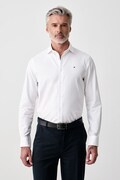 Tommy Hilfiger koszula męska bawełniana biała gładka MW0MW44738