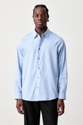 Armani Exchange сорочка чоловіча бавовняна блакитна монограма XM003384 AF28566