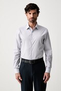 Calvin Klein koszula męska bawełniana z elastanem niebieska LV019EU153
