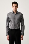 Calvin Klein koszula męska bawełniana z elastanem szara LV019EU153